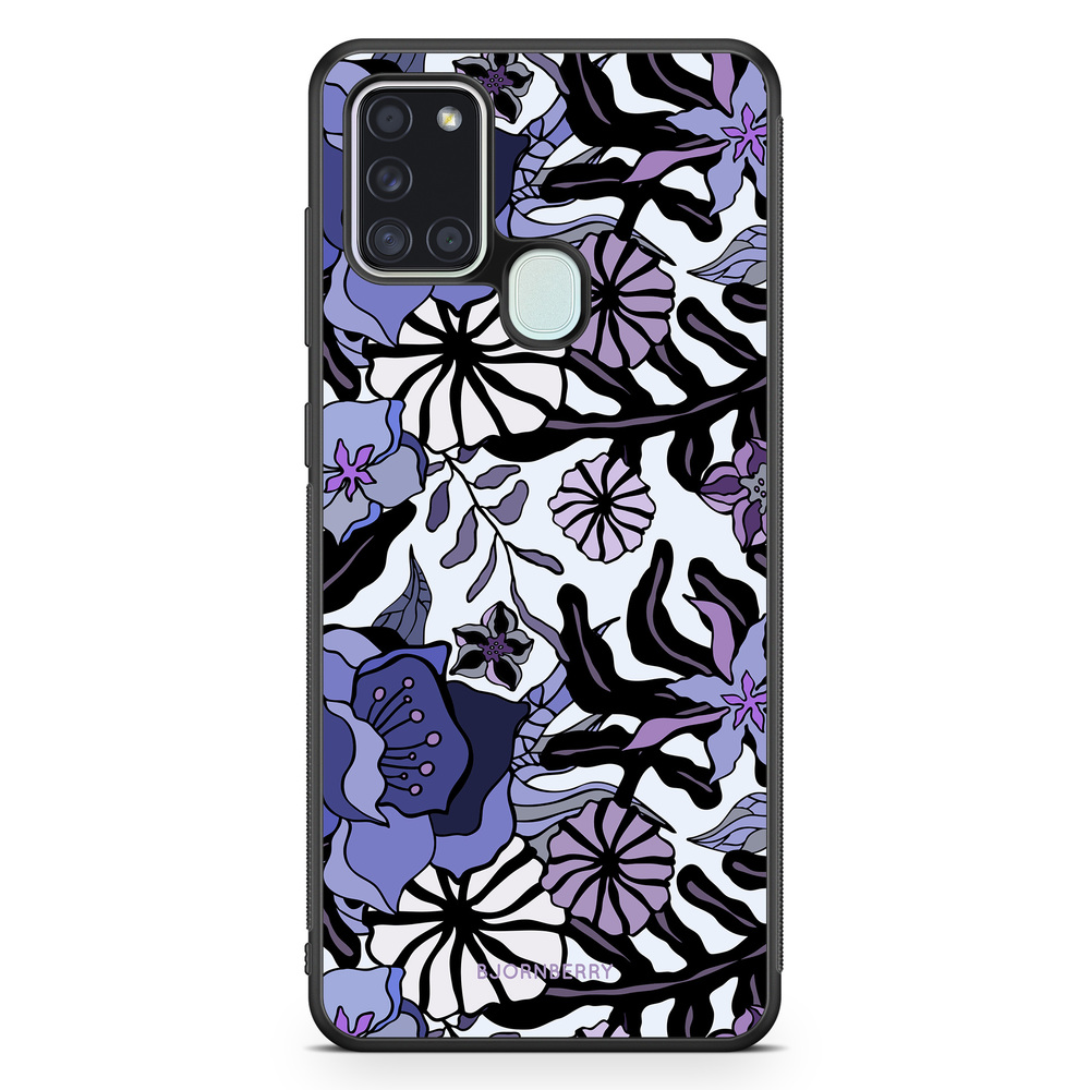 Samsung Galaxy A21s Case - Purple Flowers
