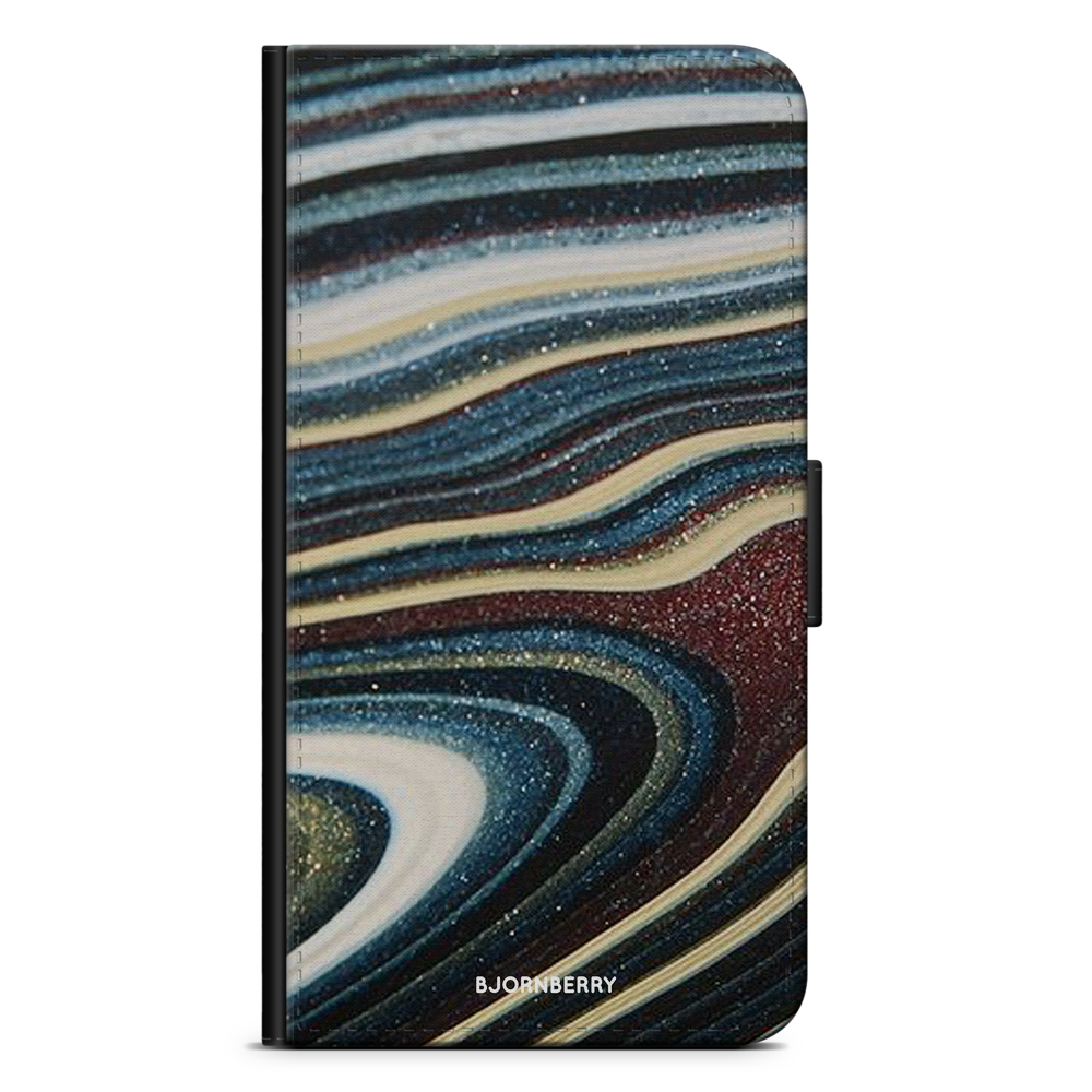 Samsung Galaxy A12 Wallet Case - Malachite Pattern