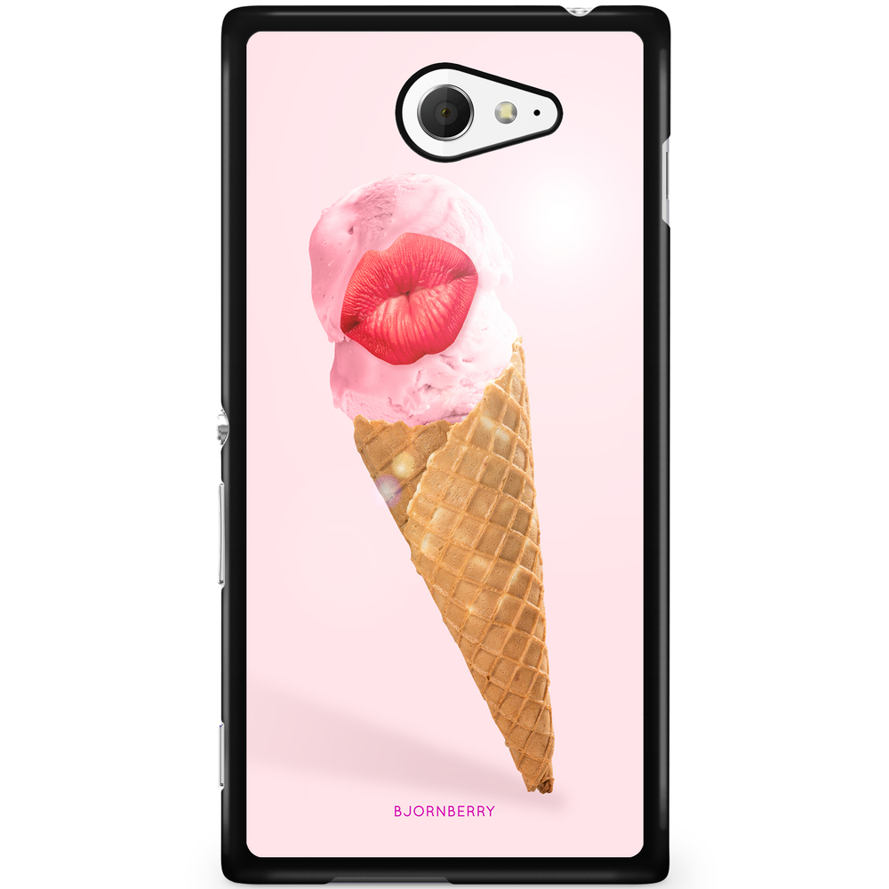 Sony Xperia M2 Aqua Case - Lips Ice Cream