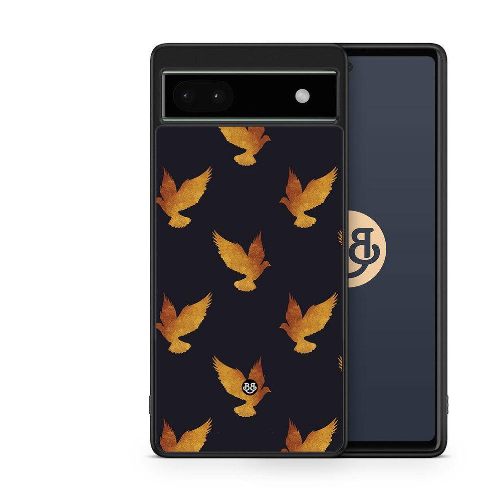 Google Pixel 6a Case - Golden Doves