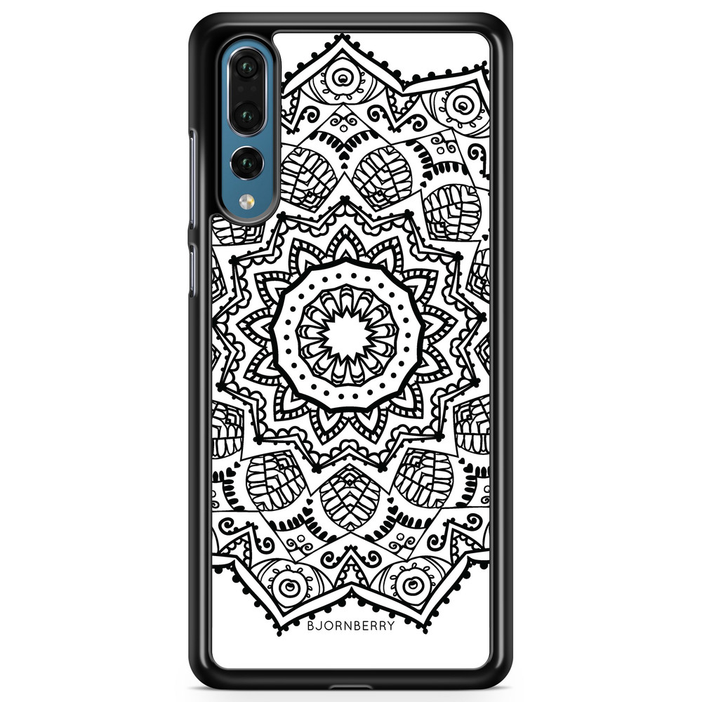 Huawei P20 Pro Case - Black Mandala
