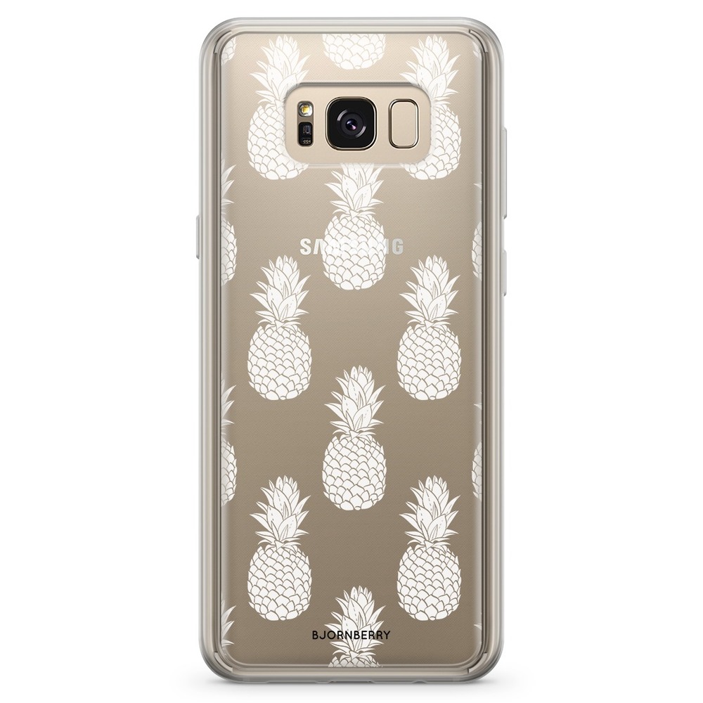 Samsung Galaxy S8 Plus Fashion Case - White Pineapples
