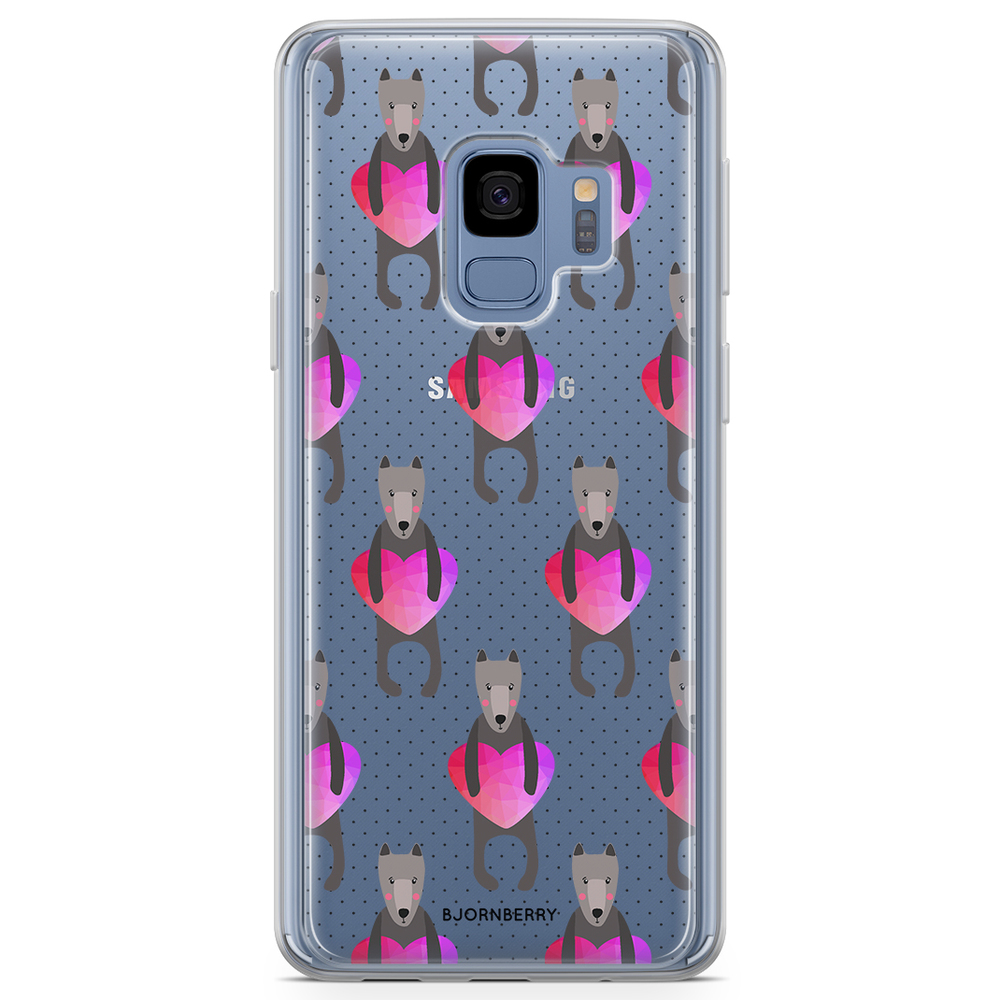 Samsung Galaxy S9 Fashion Skal - Hundar & Hjärtan