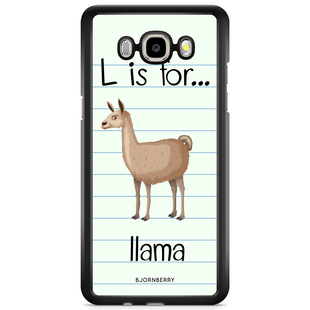 Samsung Galaxy J3 (2016) Case - L Is For Llama
