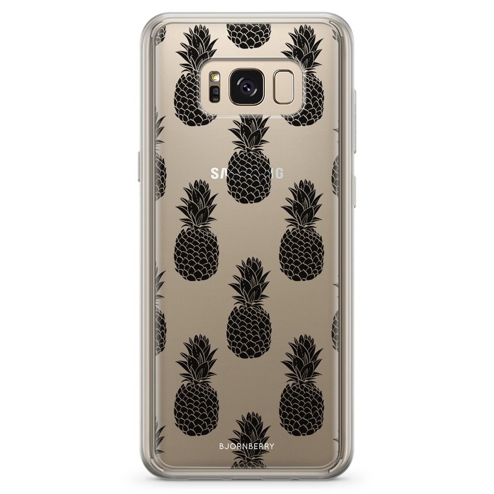 Samsung Galaxy S8 Plus Fashion Case - Black Pineapples
