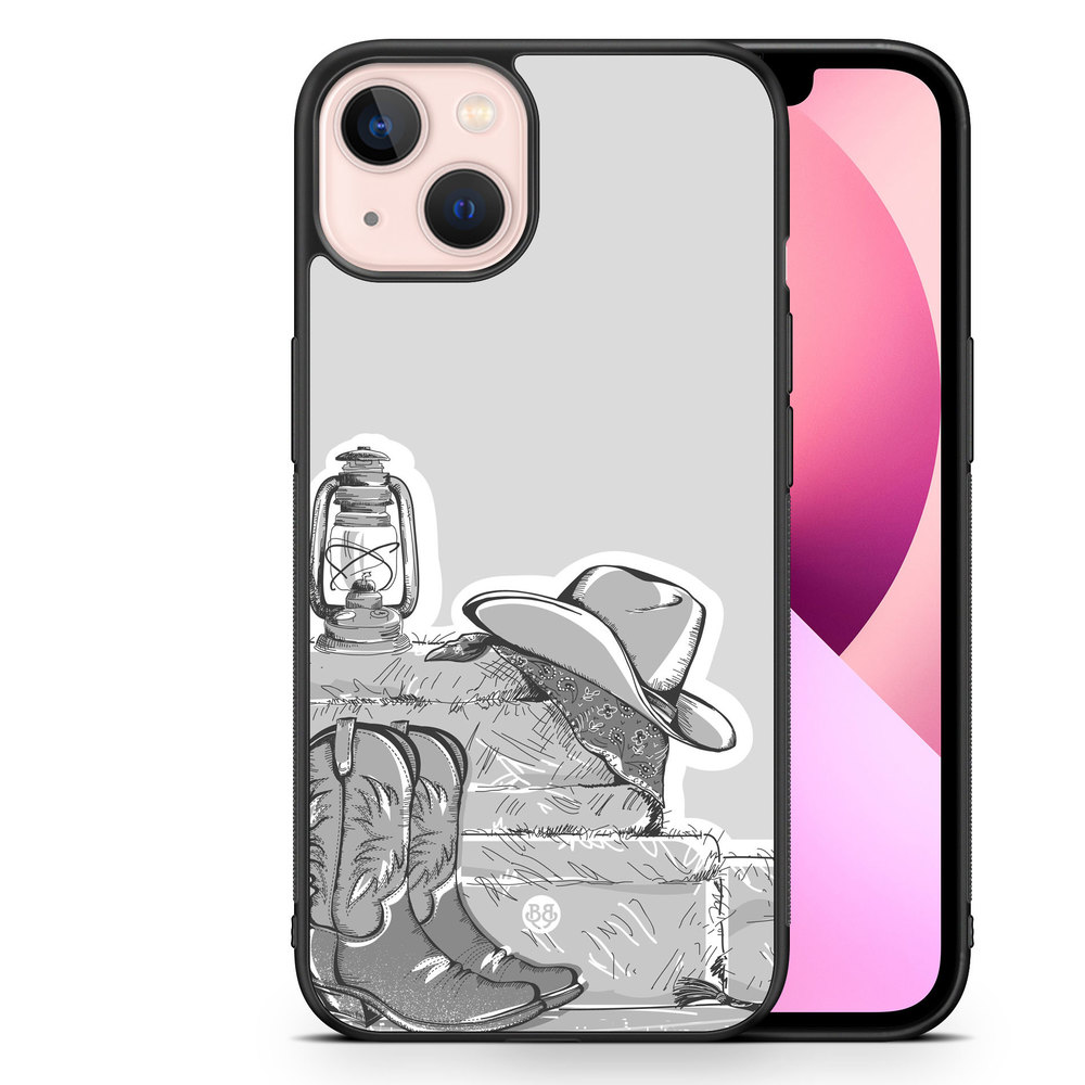 iPhone 13 Case - Western Black/White