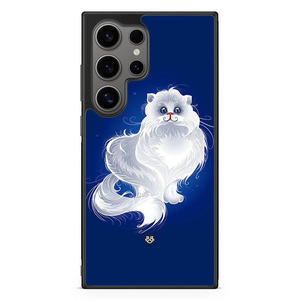 Samsung Galaxy S24 Ultra Case - White Cat