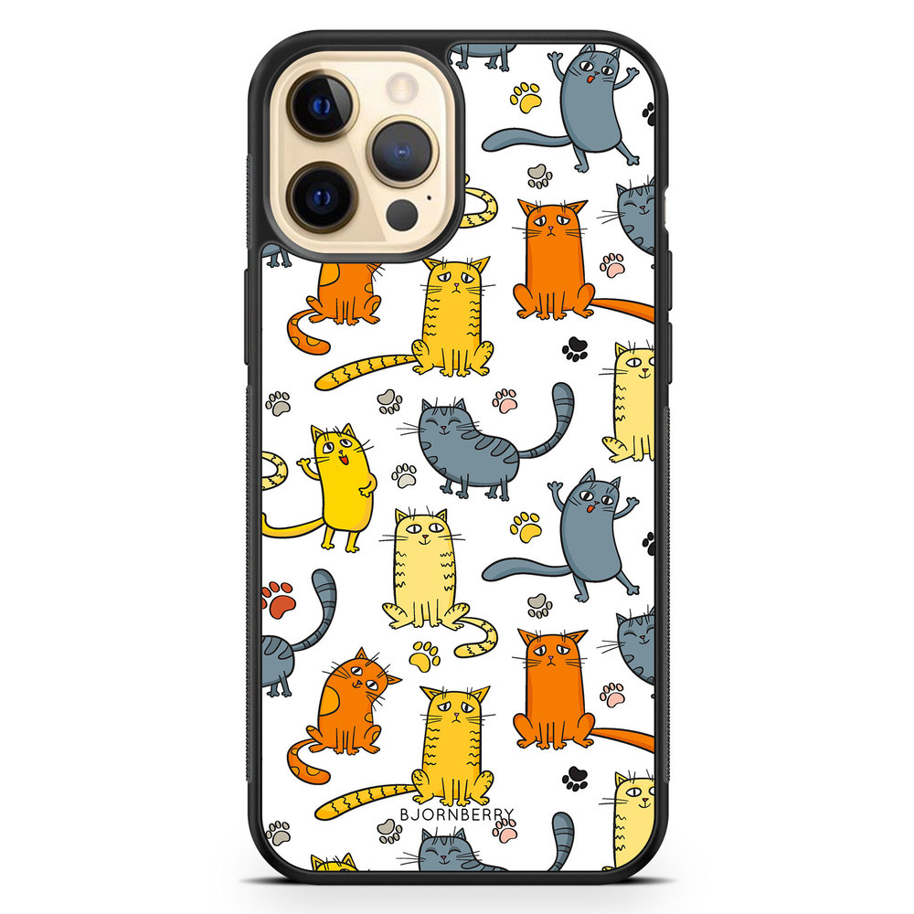 iPhone 12 Pro Max Case - Cat Pattern