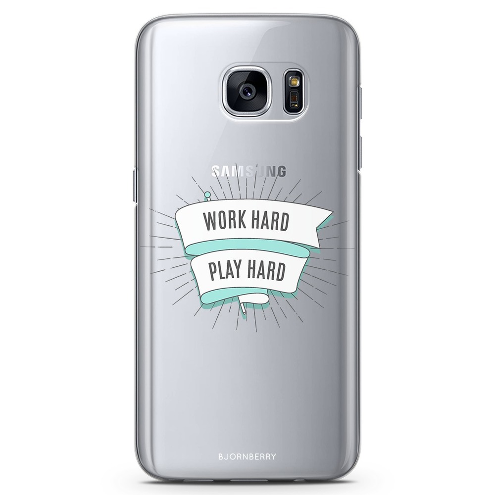 Samsung Galaxy S7 TPU Case - Work Hard Play Hard