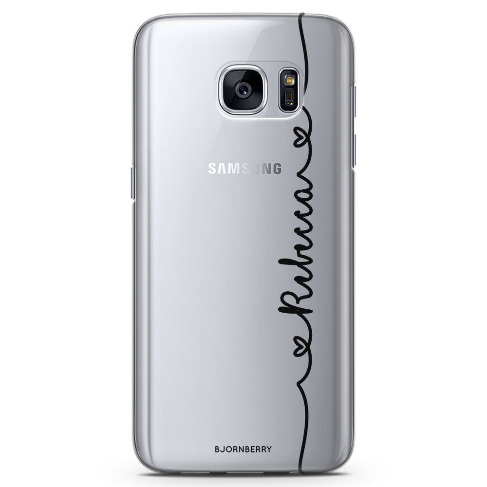 Samsung Galaxy S7 TPU Custom Case - Heart Name