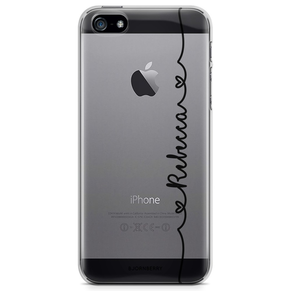 iPhone 5/5S/SE (2016) TPU Custom Case  - Heart Name