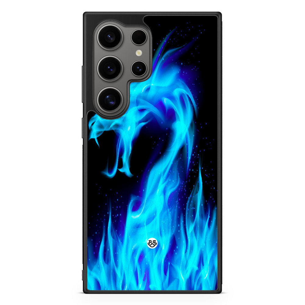 Samsung Galaxy S24 Ultra Case - Blue Flames Dragon