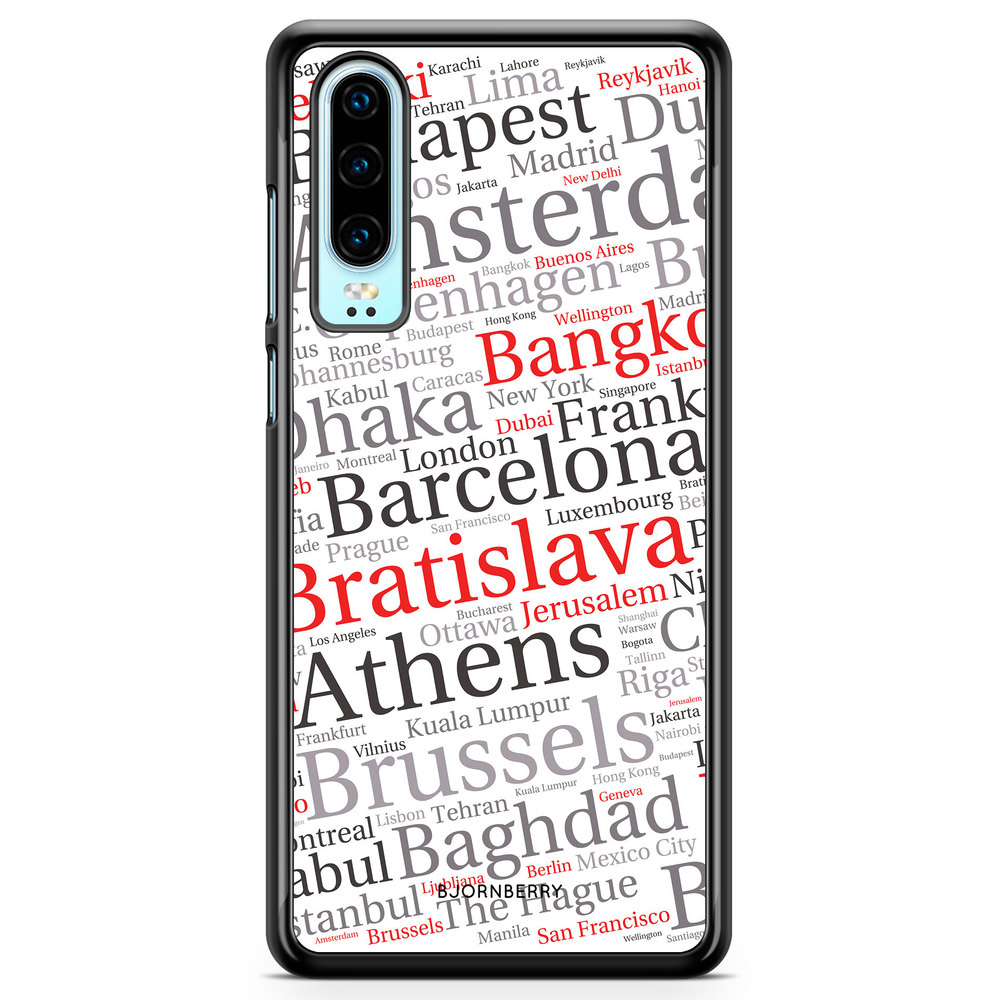 Huawei P30 Case - City Names