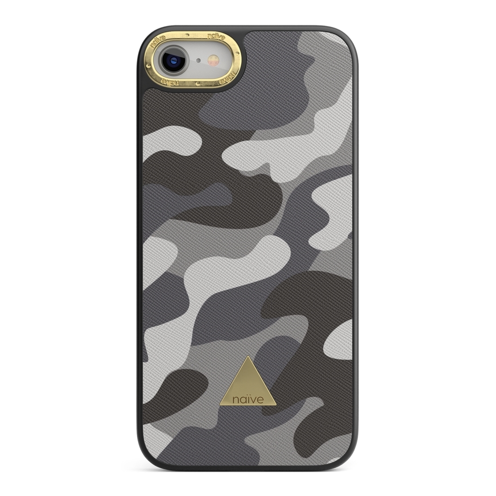 Naive iPhone 7 Skal - Grey Camo