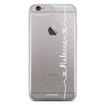 iPhone 6 Plus/6 Plus Case Fashion Custom - Heart Name White