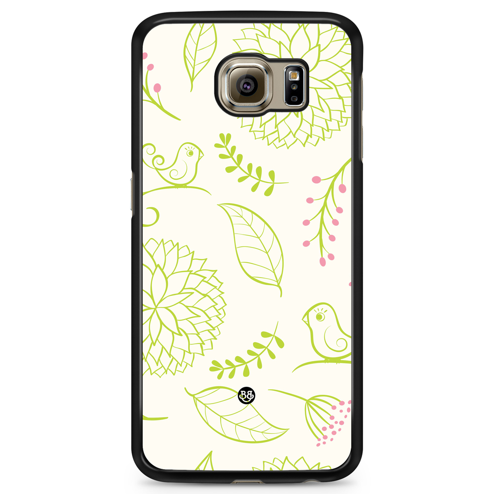 Samsung Galaxy S6 Edge Case - Green Floral