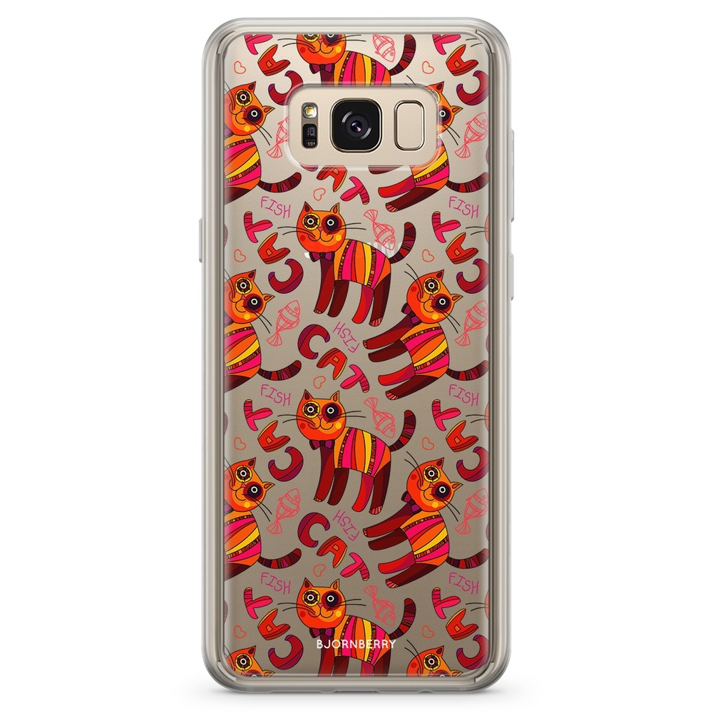 Samsung Galaxy S8 Plus Fashion Case - Cat & Fish