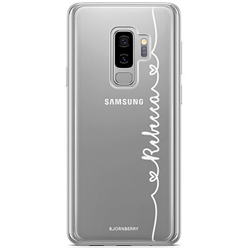 Samsung Galaxy S9 Plus Case Fashion Custom - Heart Name White