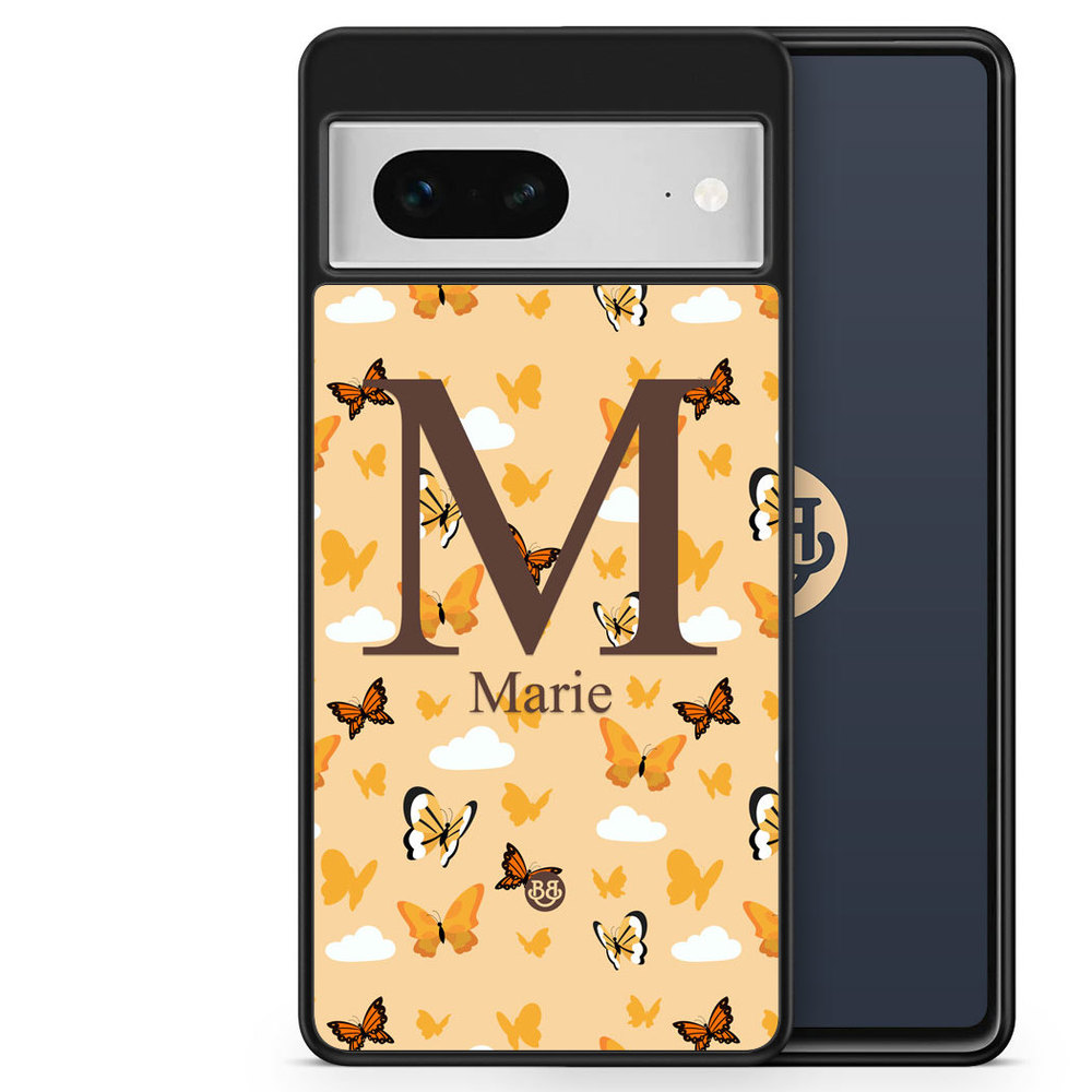 Google Pixel 7 Custom Case - AWAKEN - Orange Butterfly