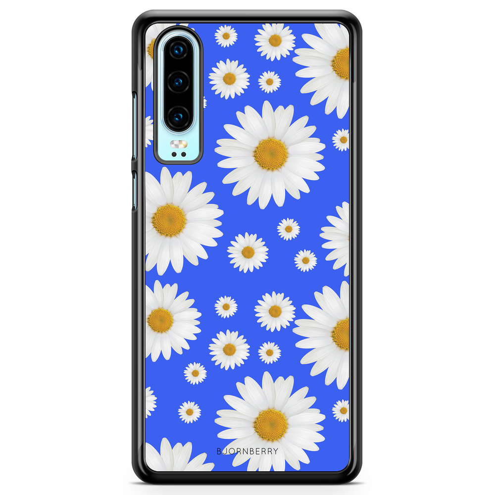 Huawei P30 Case - Blue Daisy Flowers