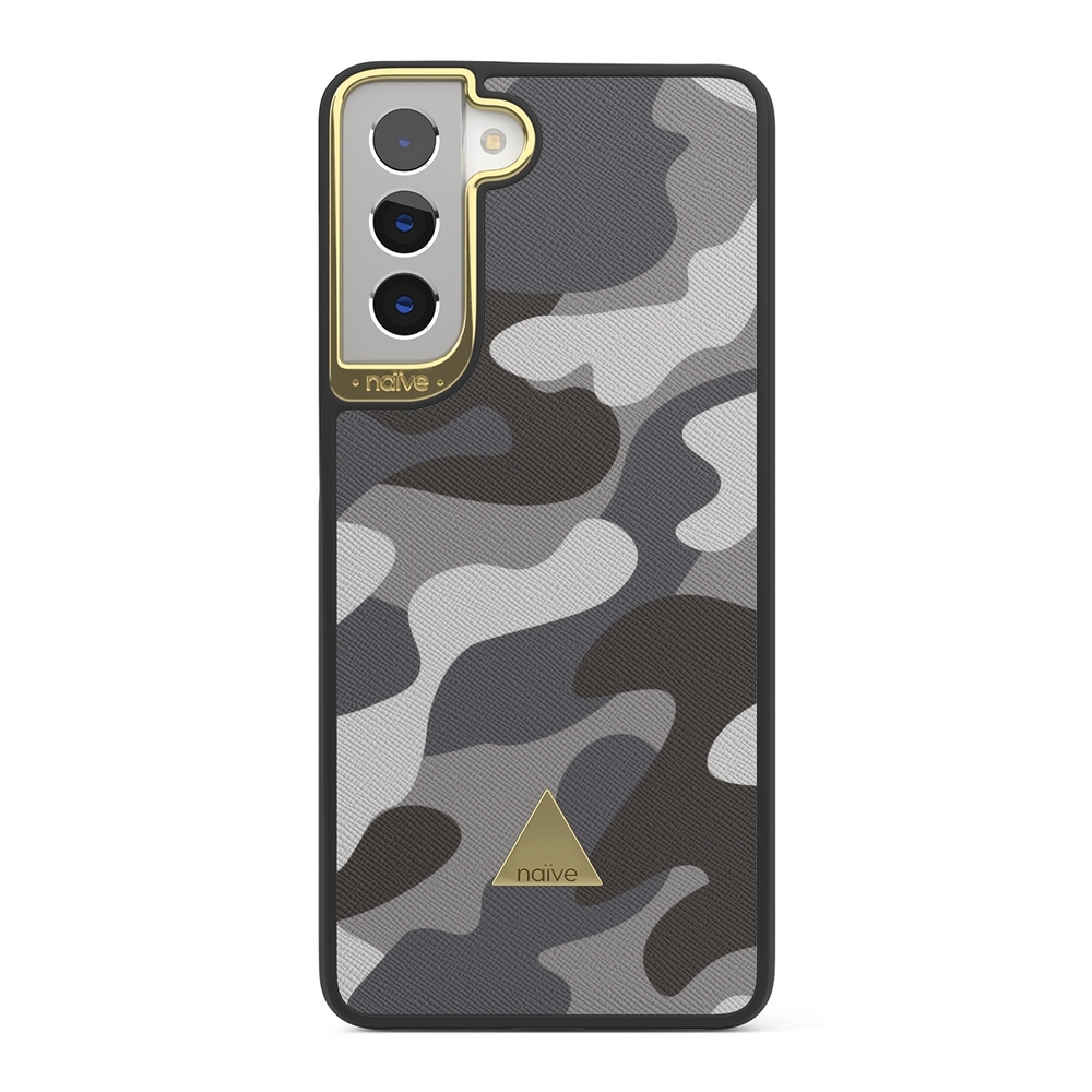 Naive Samsung Galaxy S21 Case - Grey Camo