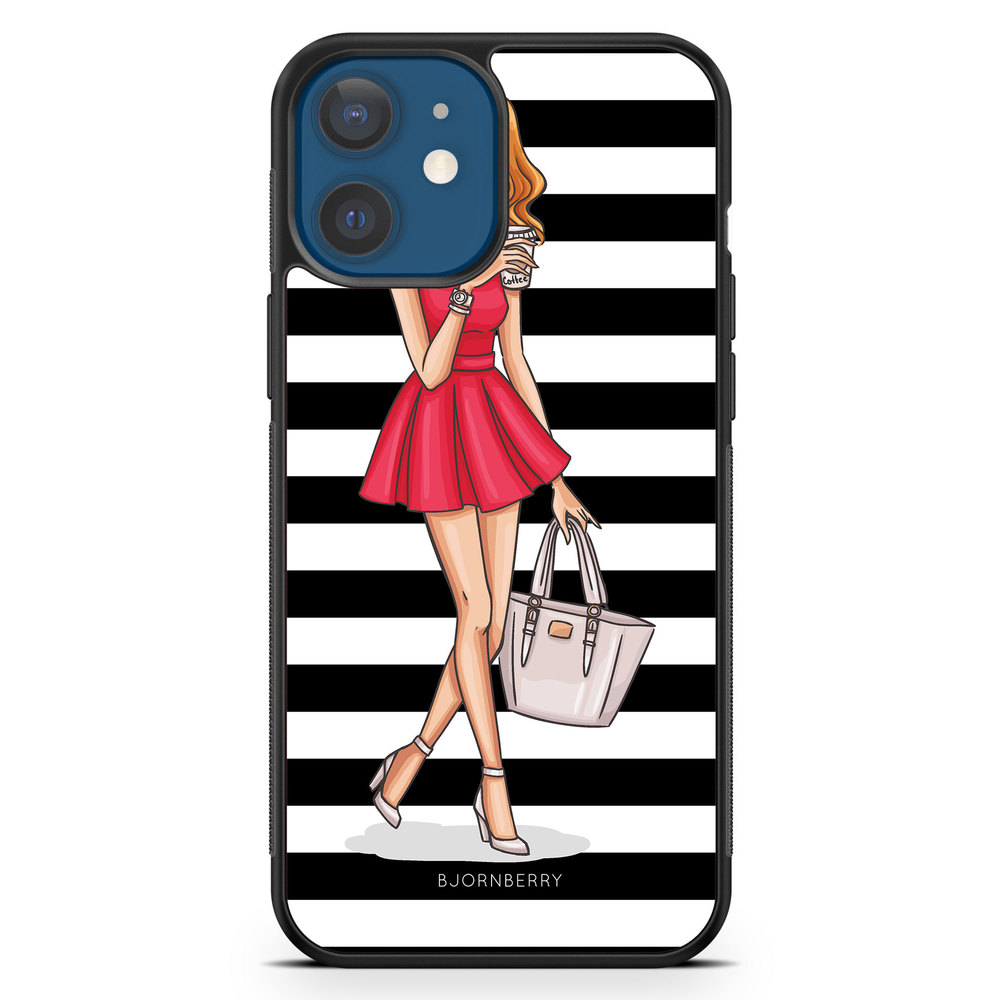 iPhone 12 Mini Case - Fashion Girl Red