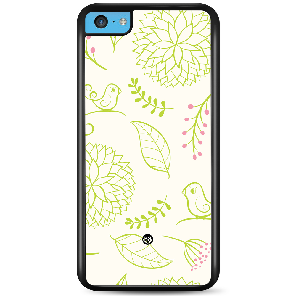 iPhone 5C Case - Green Floral