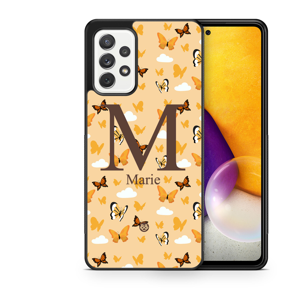 Samsung Galaxy A52/A52s 5G Custom Case - AWAKEN - Orange Butterfly