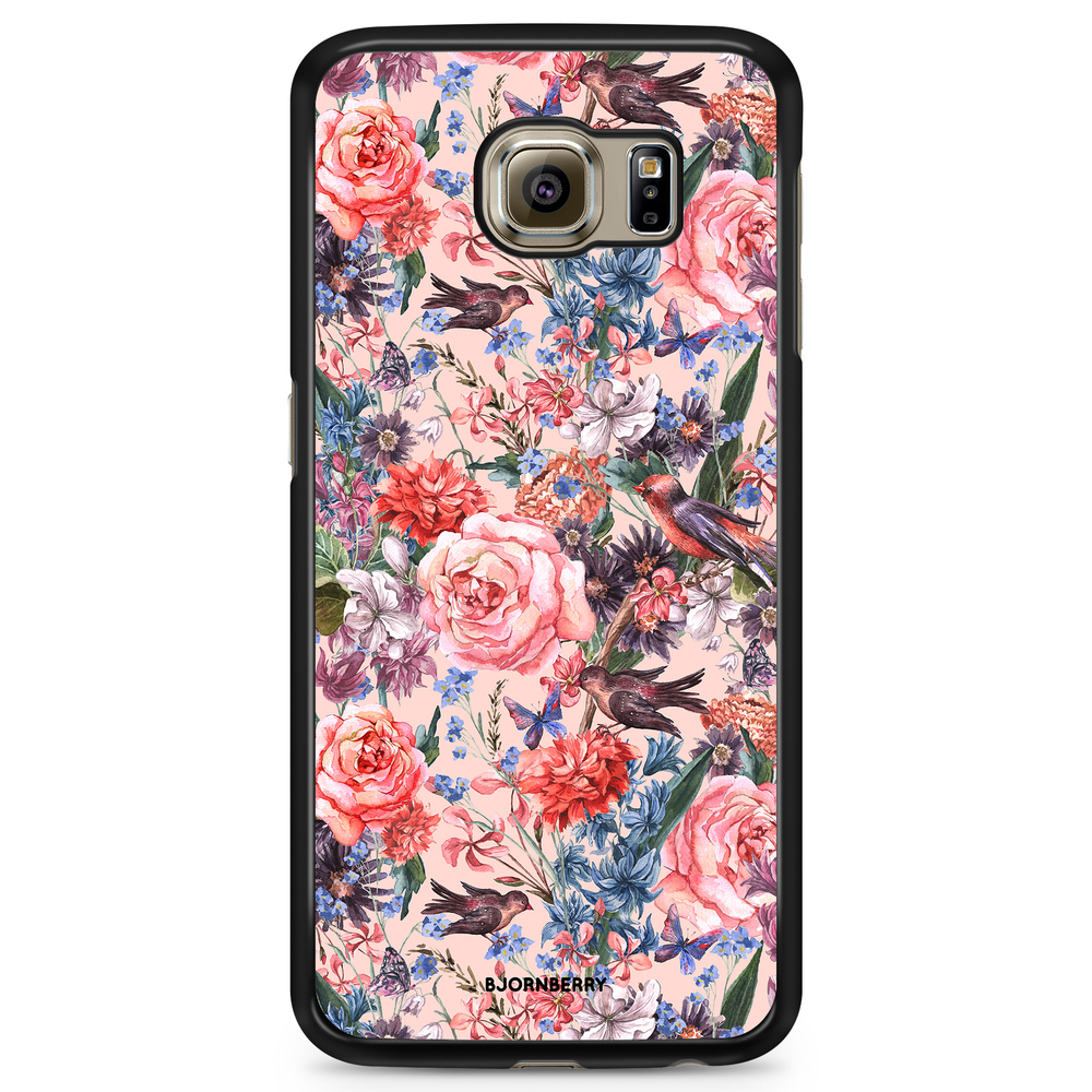 Samsung Galaxy S6 Edge Case - Birds & Flowers