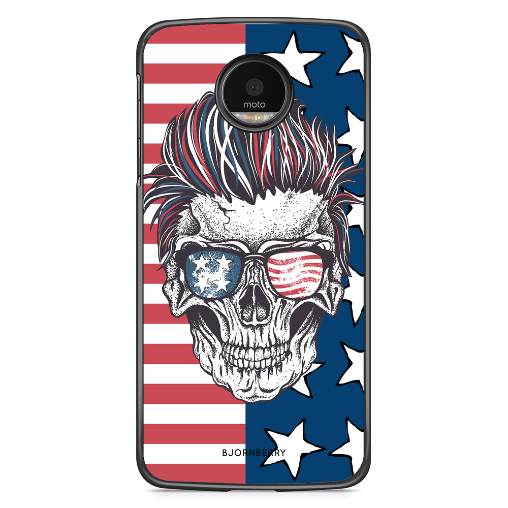 Motorola Moto G5S Plus Case - USA Skull