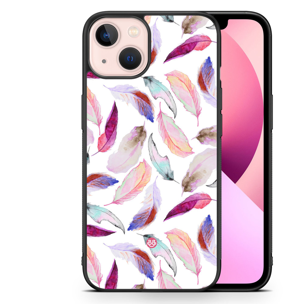 iPhone 13 Case - Watercolor Feathers