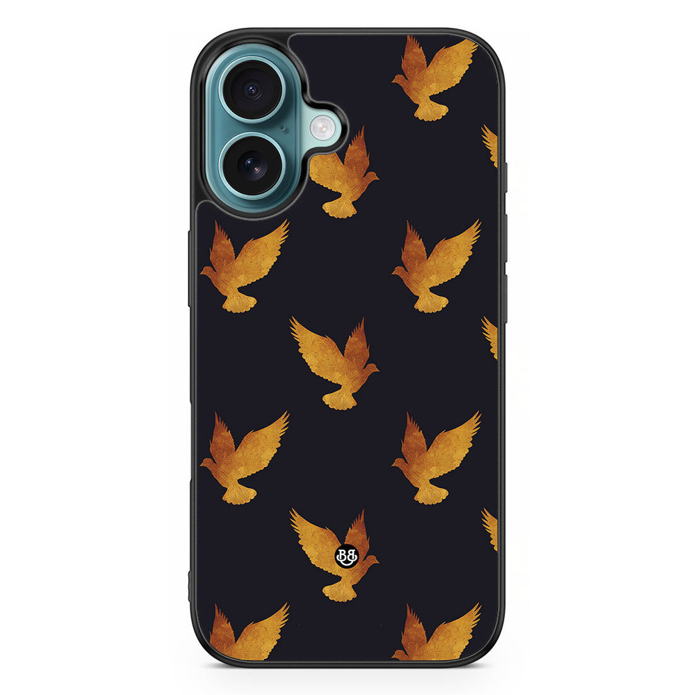 iPhone 16 Case - Golden Doves