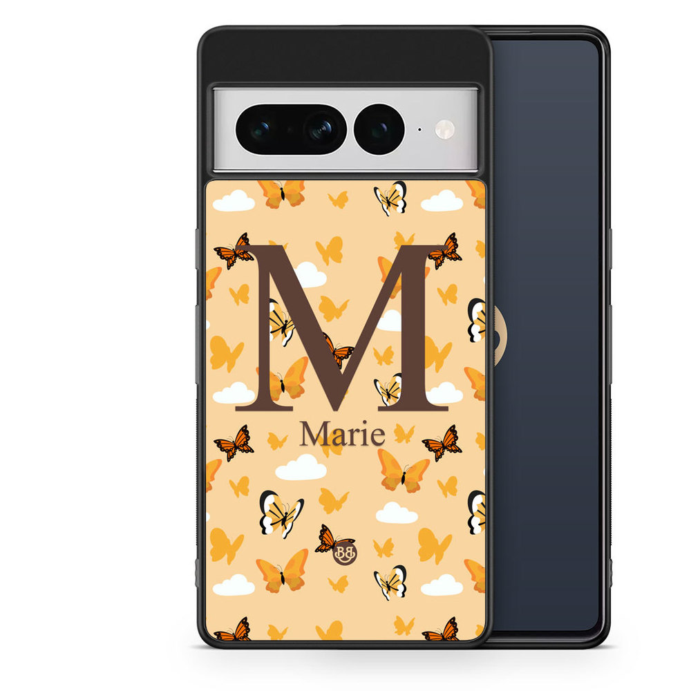 Google Pixel 7 Pro Custom Case - AWAKEN - Orange Butterfly