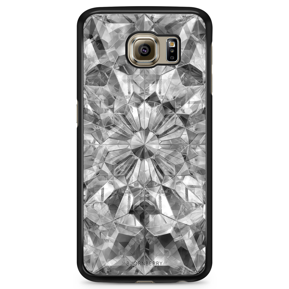 Samsung Galaxy S6 Edge Case - Grey Crystals