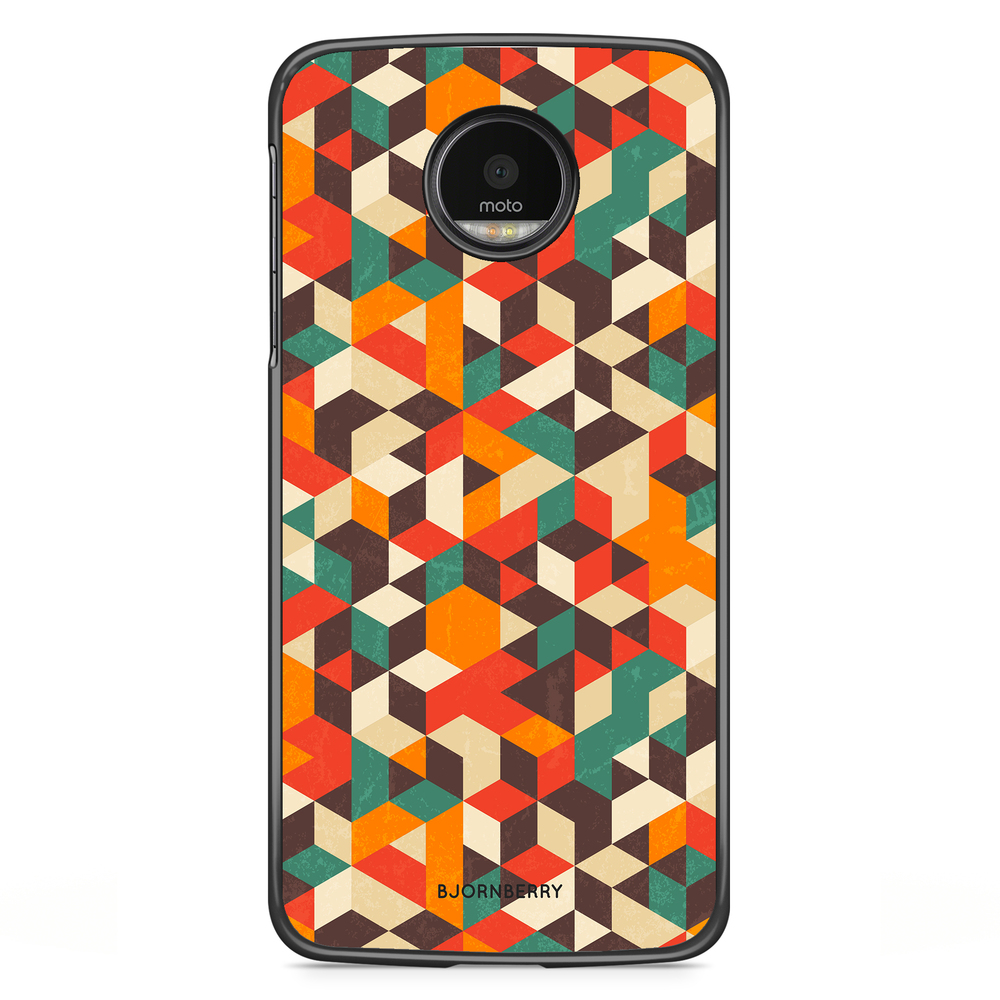 Motorola Moto G5S Plus Skal - Retro Geometri