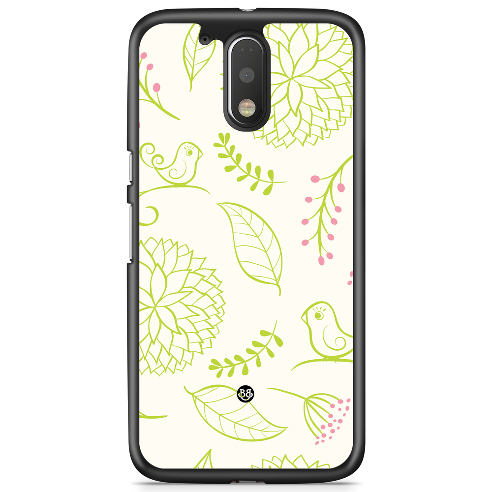 Moto G4/G4 Plus Case - Green Floral