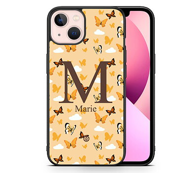 iPhone 13 Custom Skal - AWAKEN - Orange Butterfly