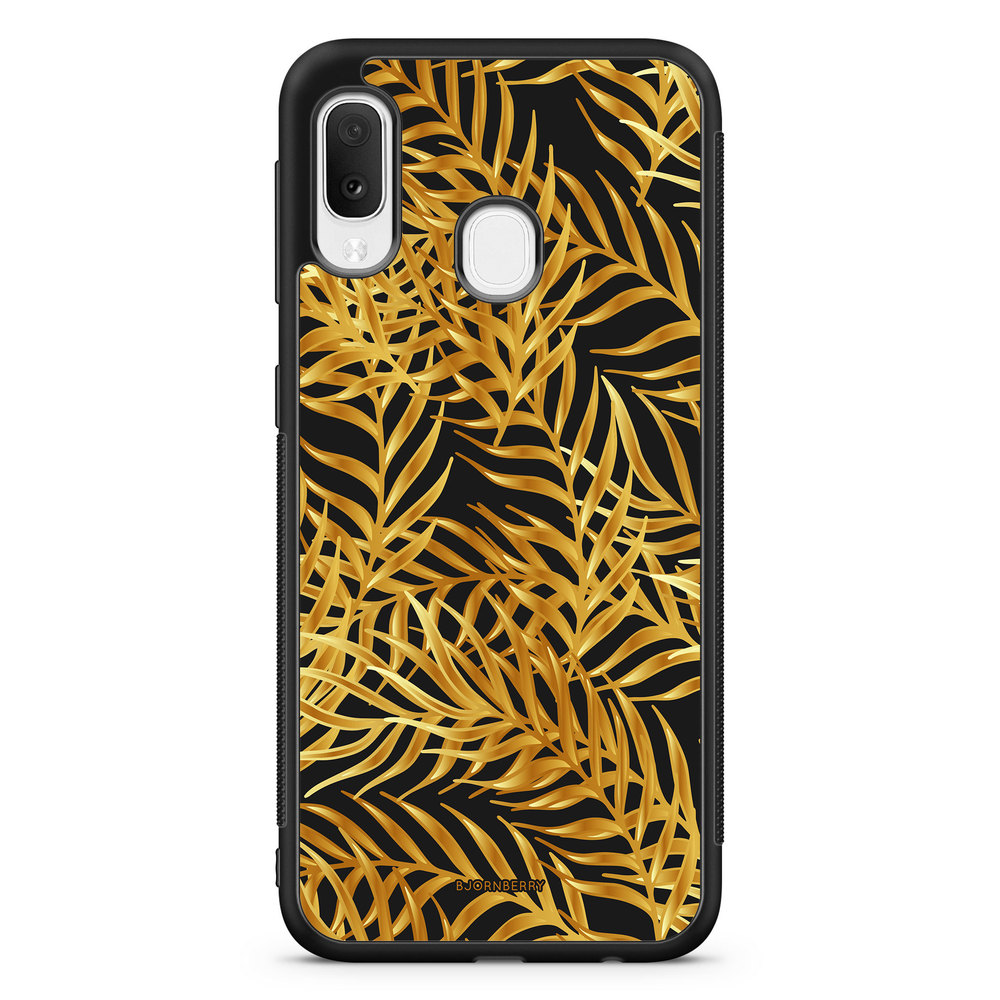 Samsung Galaxy A20e Case - Gold Palm