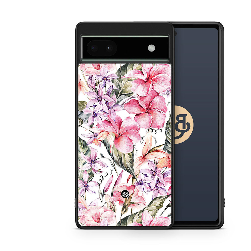 Google Pixel 6a Case - Watercolor Flowers