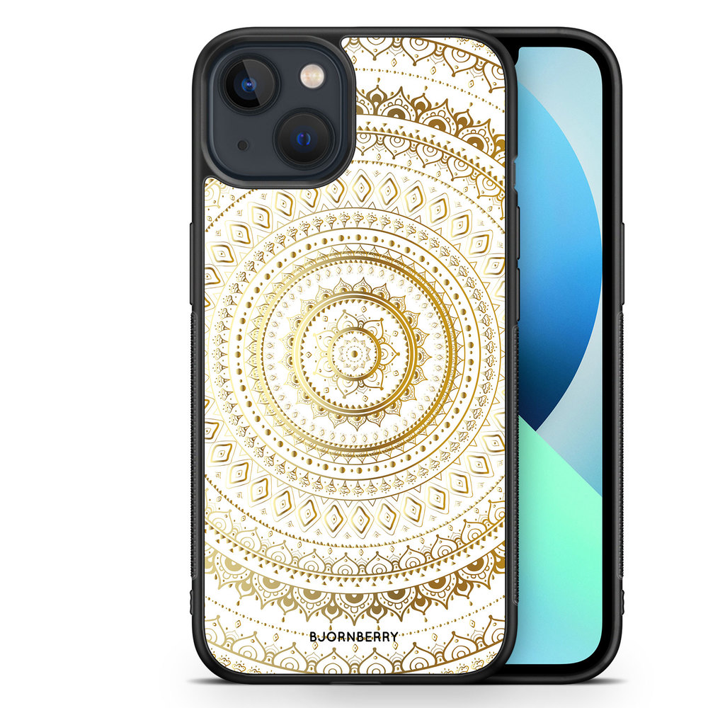 iPhone 13 Mini Case - Gold Mandala