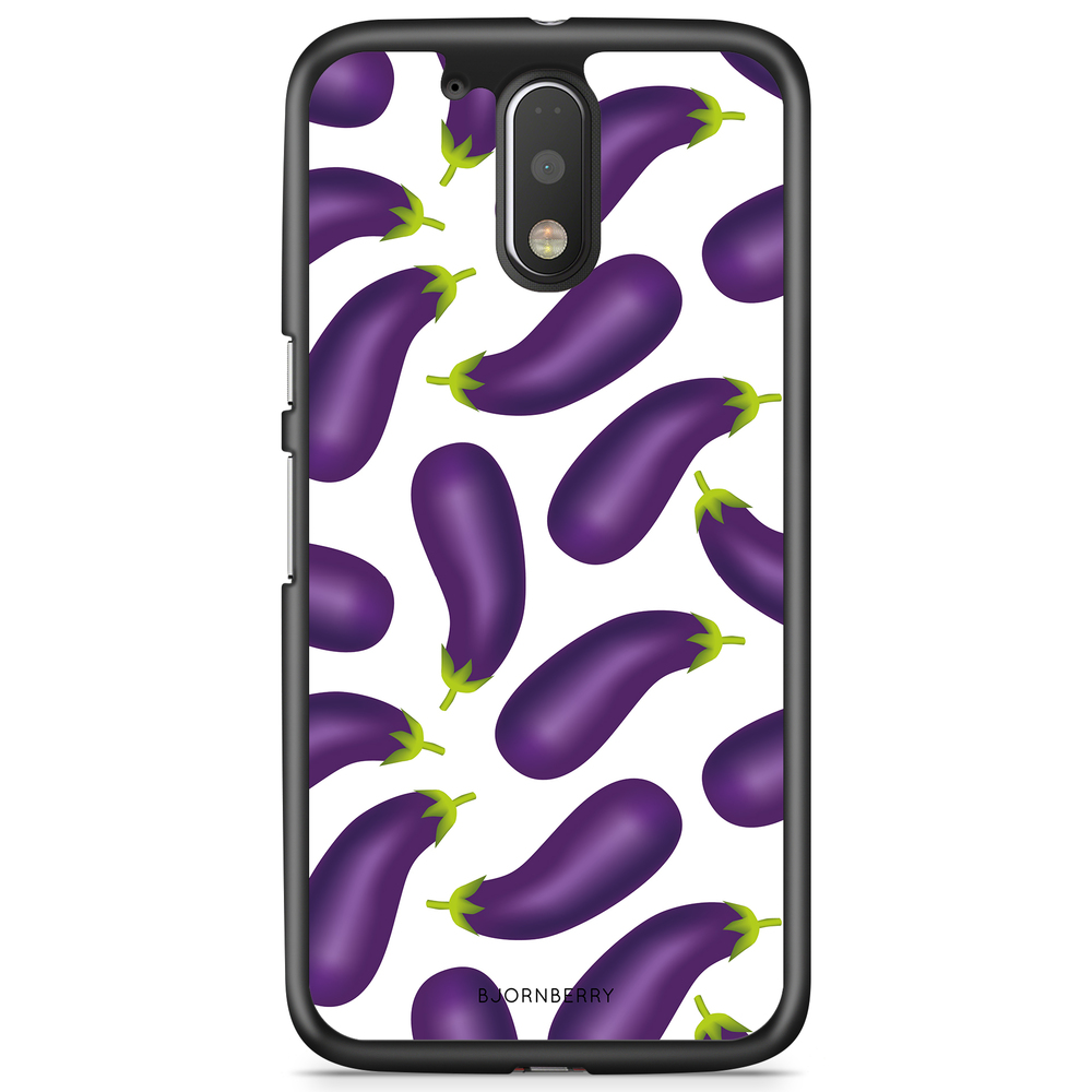 Moto G4/G4 Plus Case - Eggplant Pattern