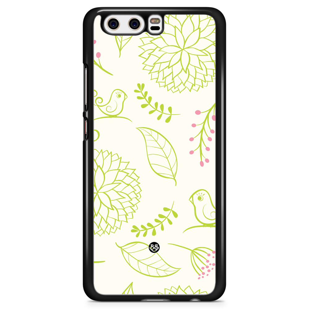 Huawei P10 Plus Case - Green Floral