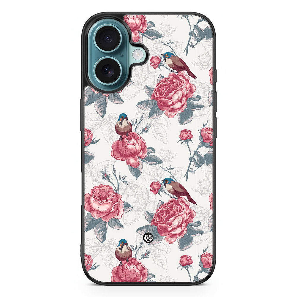 iPhone 16 Case - Roses and Birds