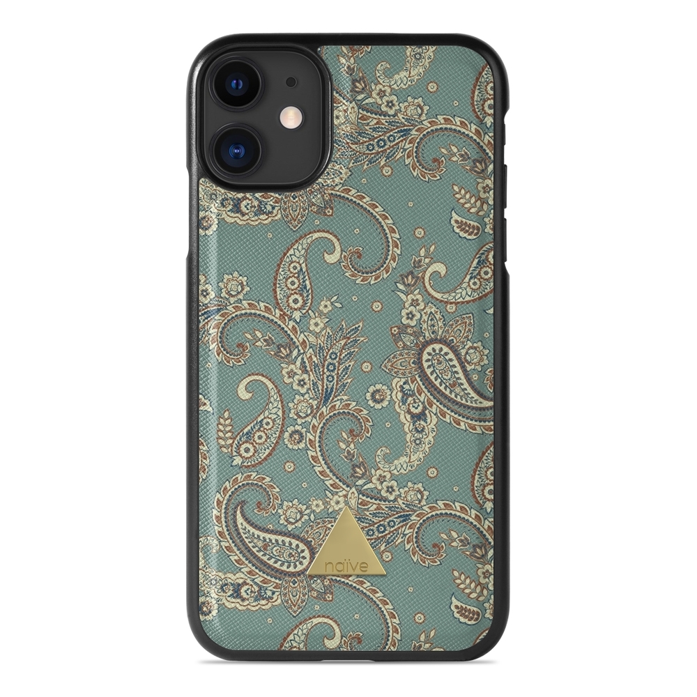 Naive iPhone 11 Case - Paisley Green