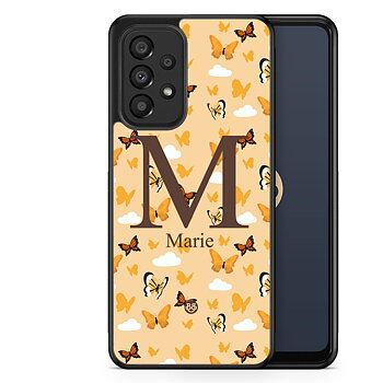 Samsung Galaxy A33 5G Custom Case - AWAKEN - Orange Butterfly