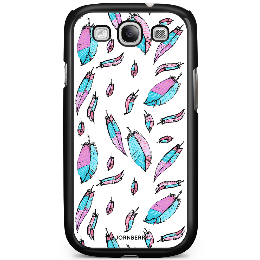 Samsung Galaxy S3 Mini Case - Pink/Blue Feathers