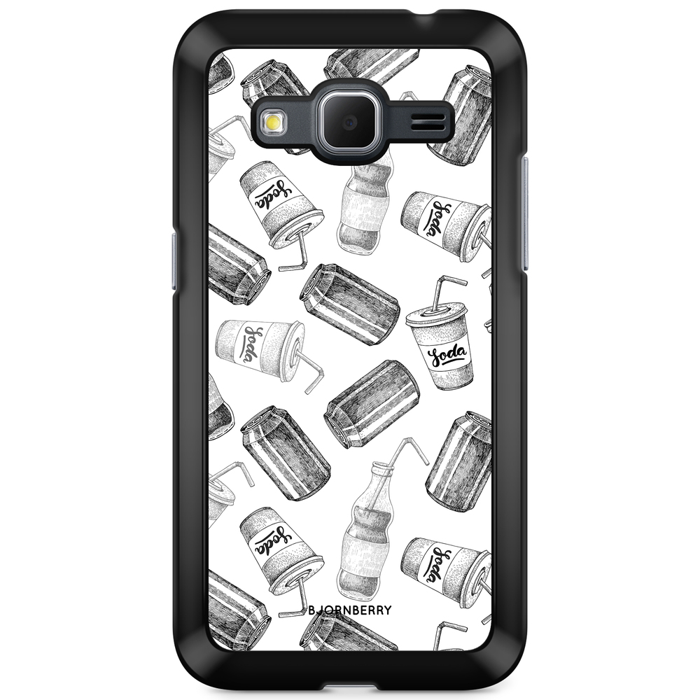 Samsung Galaxy Core Prime Case - Soda Black & White