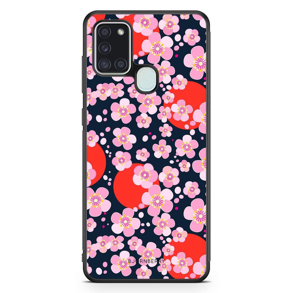 Samsung Galaxy A21s Case - Japanese Flowers