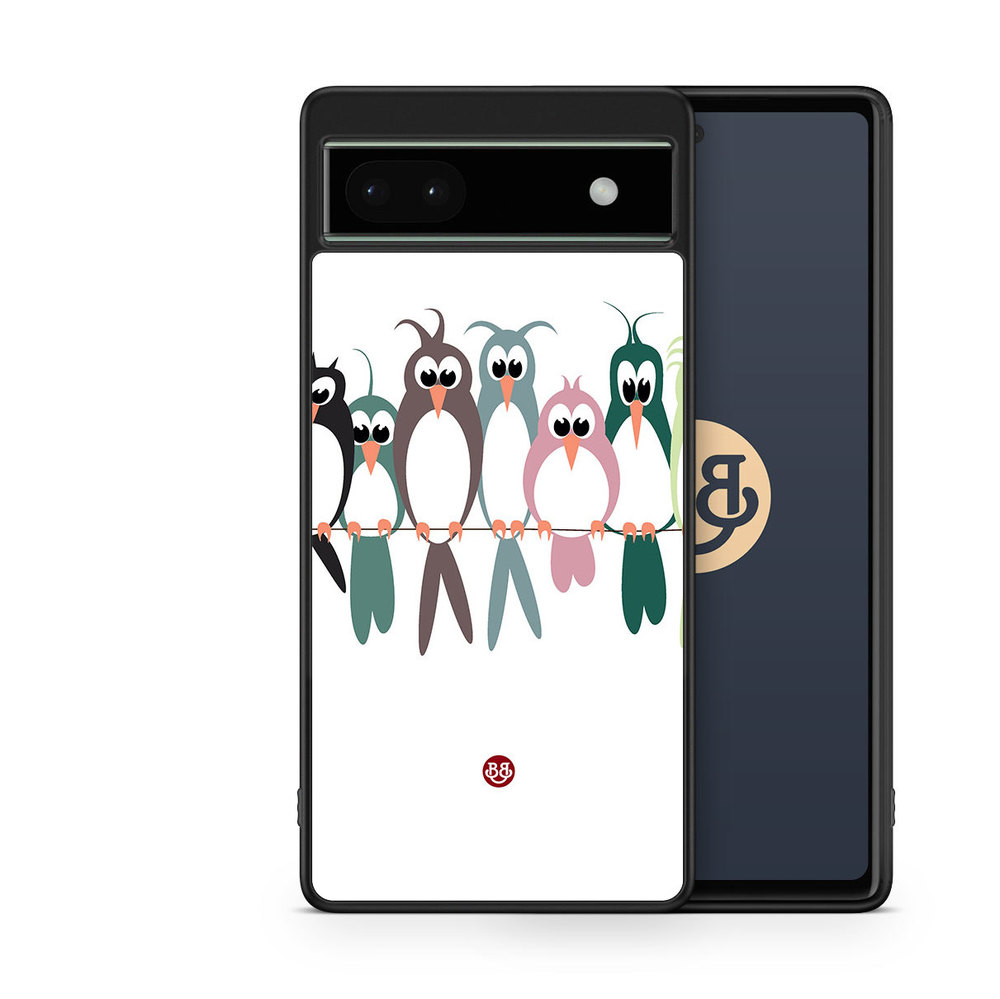 Google Pixel 6a Case - Birds on a string