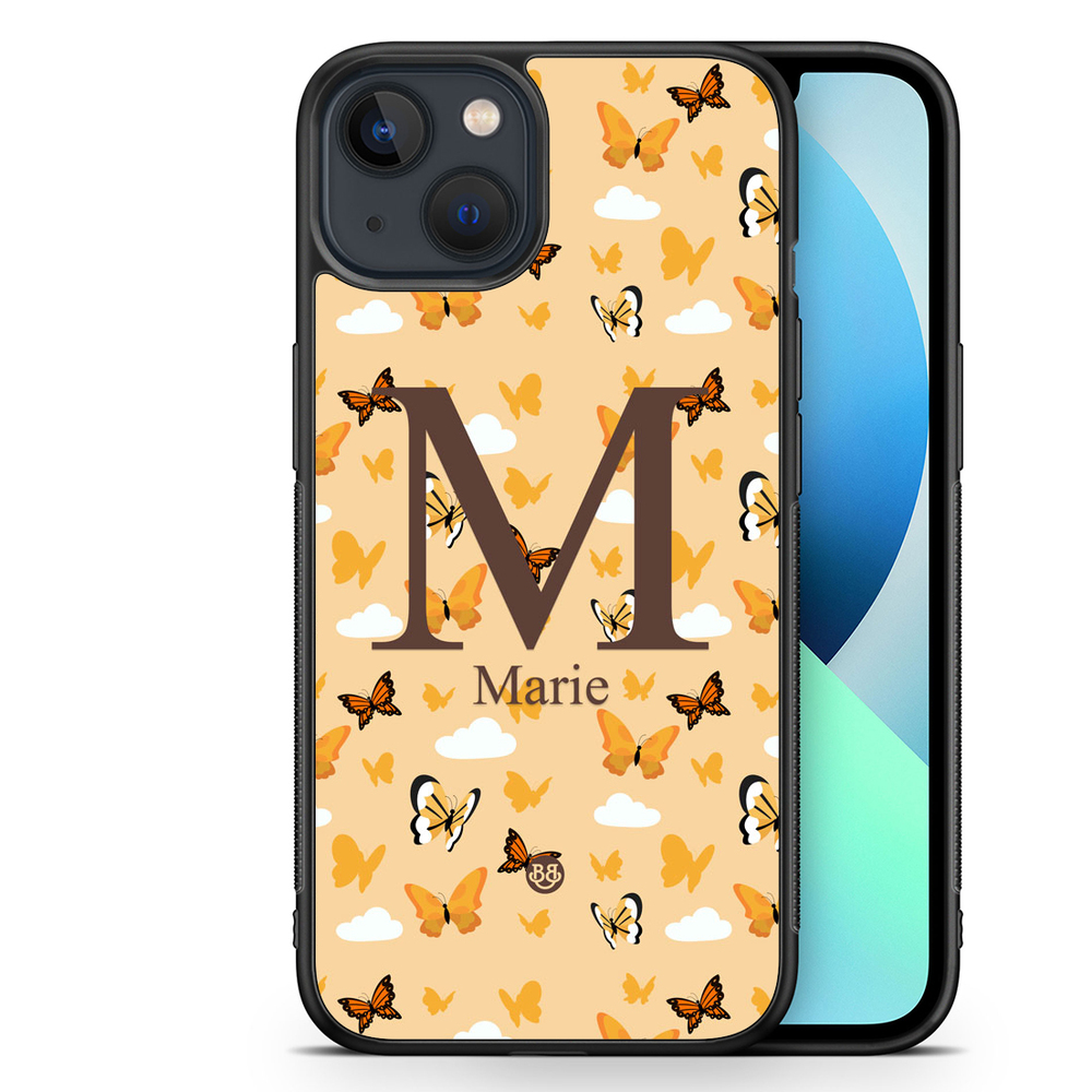 iPhone 13 Mini Custom Case - AWAKEN - Orange Butterfly